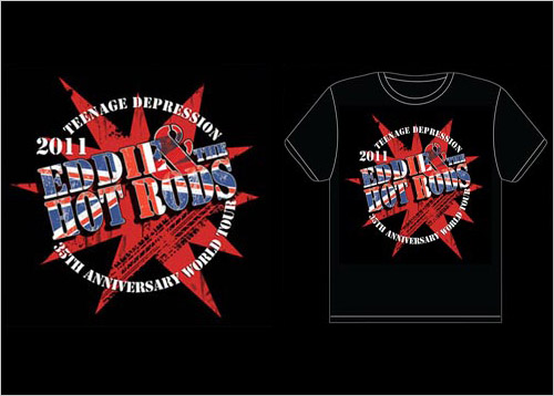 Eddie & The Hot Rods, Logo, T-Shirt, Poster, Graphic Design, Sophie Lo